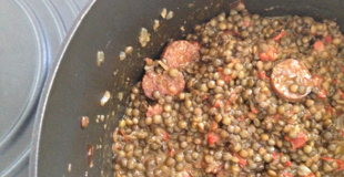Lentilles au chorizo et piment d'Espelette