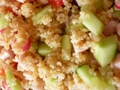 Salade de blé sucrée-salée