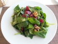 Salade d’épinards aux fraises et au chèvre